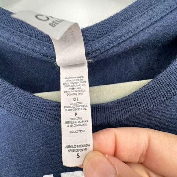 Bella Canvas Football Tackles Touchdowns Tailgates Traditions blue Shirt Small - Picture 4 of 8